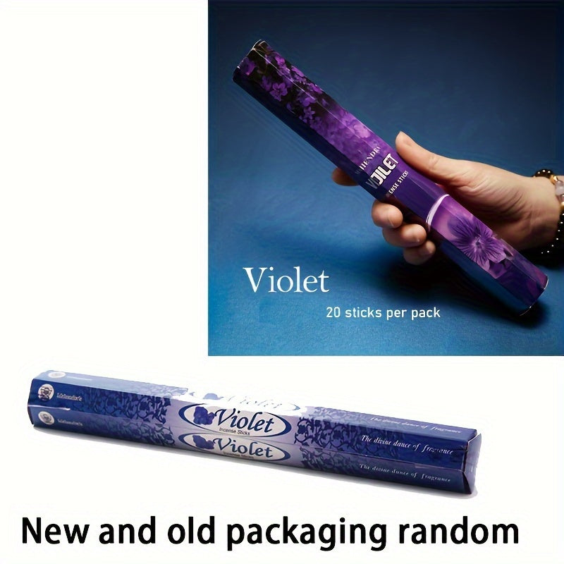 20 dona tutun tayoqchalari, turli xil aromatlar, Yoga, meditatsiya, uy bezaklari uchun