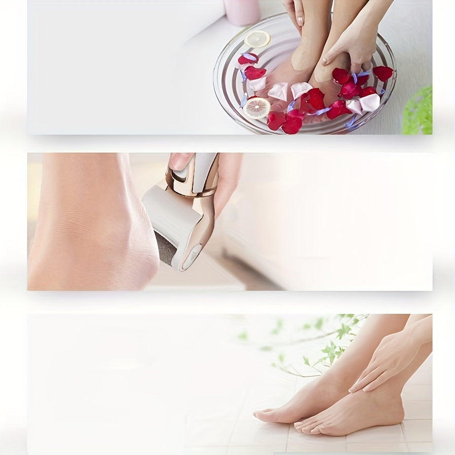 Rechargeable Electric Foot Callus Remover with 5 Grinding Heads USB Powered