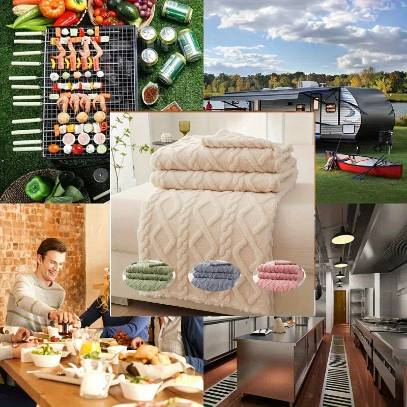 Koral Fleece tashlash plashkasi Geometrik naqsh Ultra-yumshoq qulay yengil barcha mavsum uchun