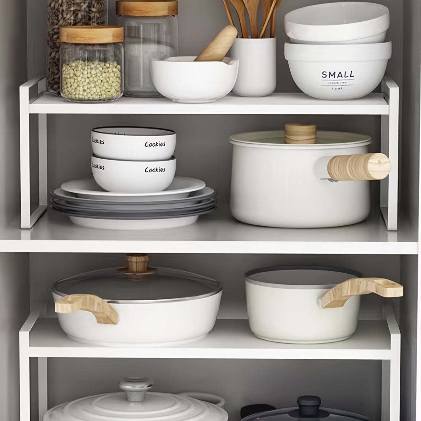 Estante de cocina de acero al carbono japonés con múltiples niveles de almacenamiento para cocina y estudio