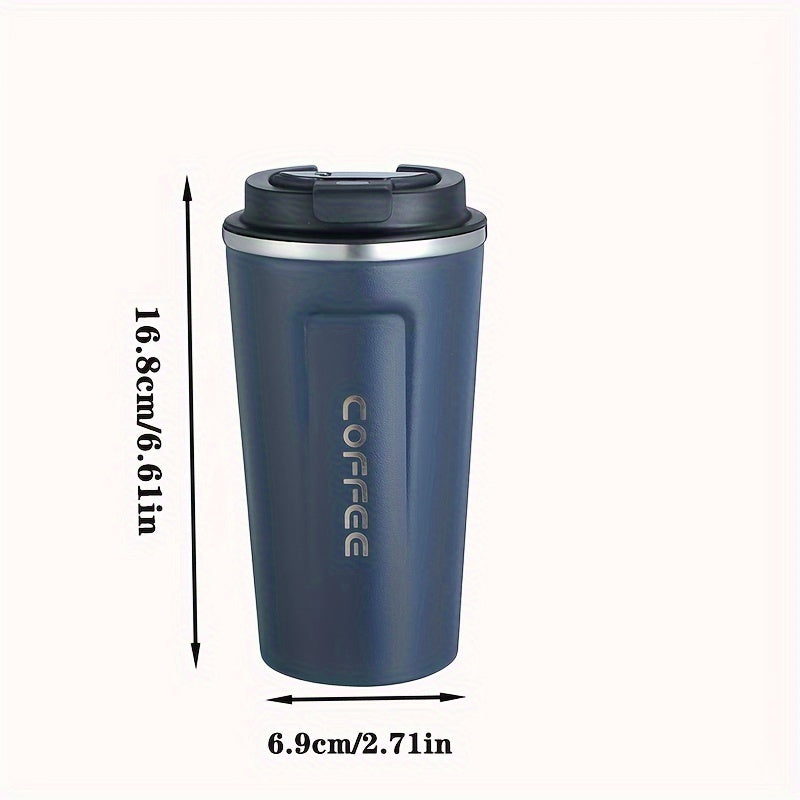Double Layer Stainless Steel Vacuum Travel Mug 510ml Insulated Reusable Cup