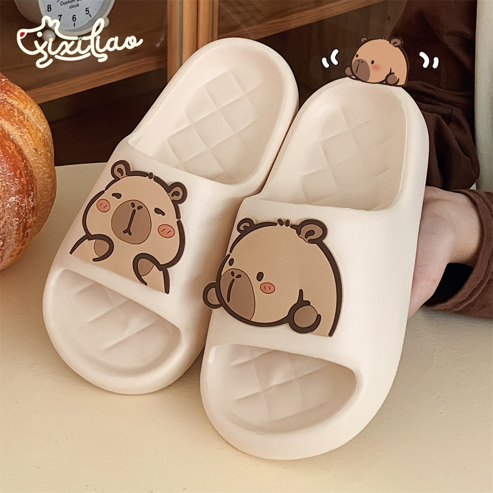 Women's Cute Cartoon Bear EVA Slide Sandals Non-Slip Indoor Outdoor