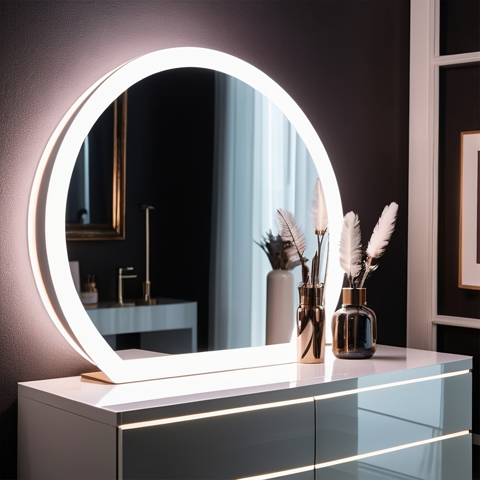 USB Neon Light Strip Dimmable Warm White Touch Control for Home Decor and Ambiance