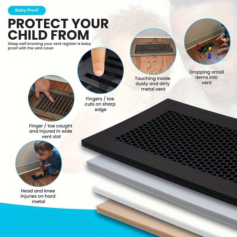 Silicone Floor Vent Cover Protective Cover for Air Vents Home Floors Durable Material