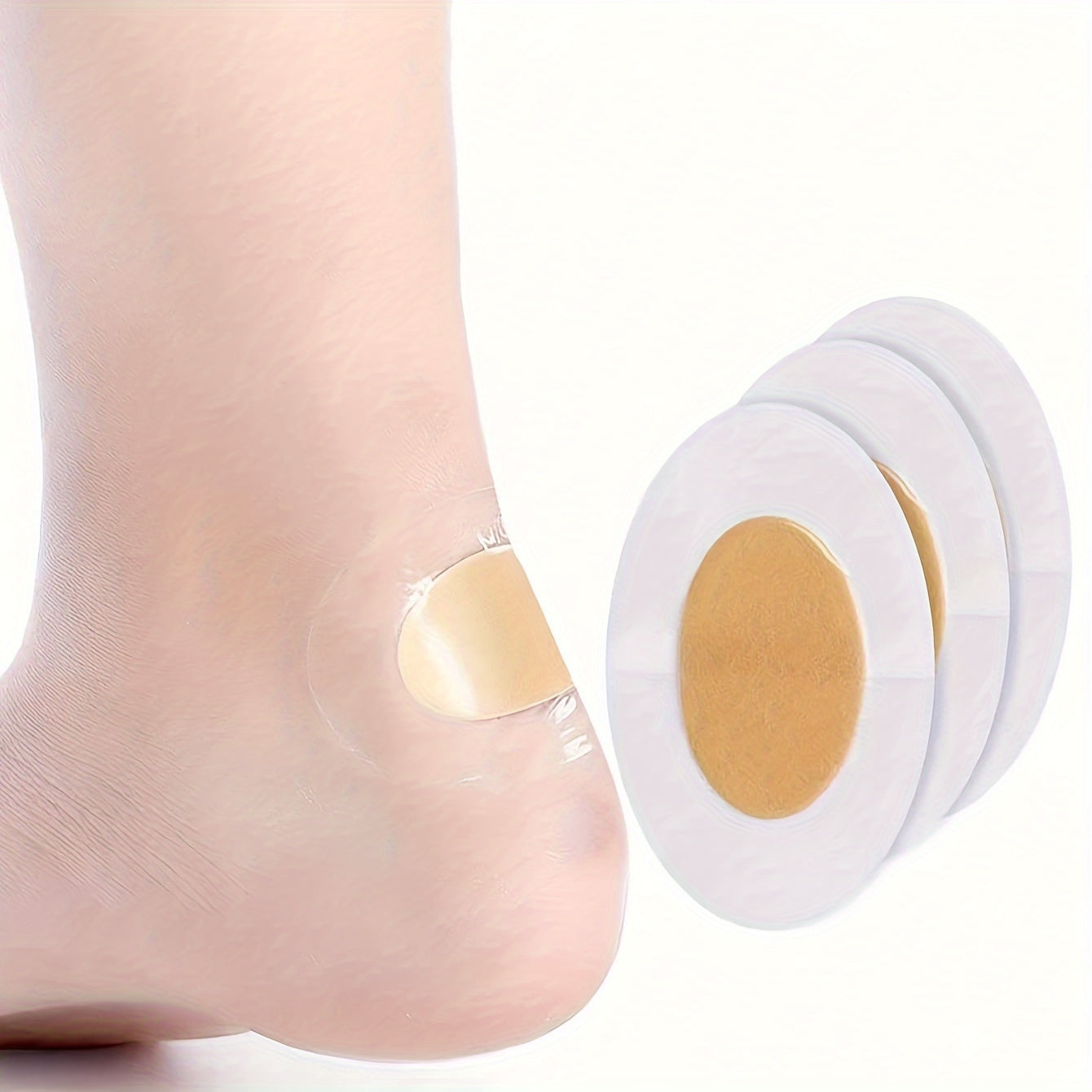 10 Pcs Women Heel Protectors PVC Leather Anti-Crack Heel Stickers