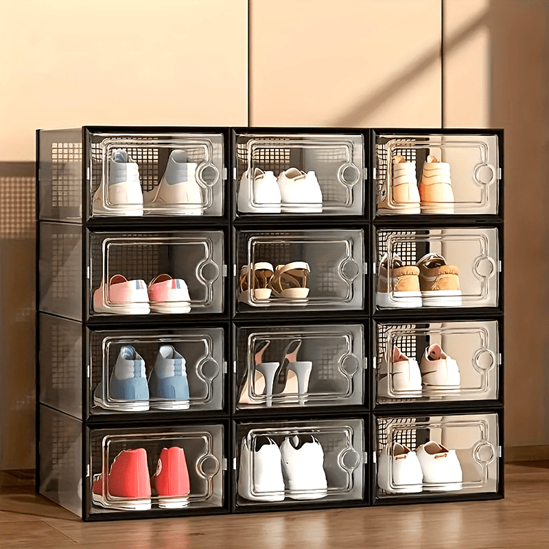 Yopqichli toza poyafzal saqlash qutisi, ustki qavatga joylashtiriladigan, yig‘iladigan va joyni tejovchi tashkilot uy, yotoqxona uchun