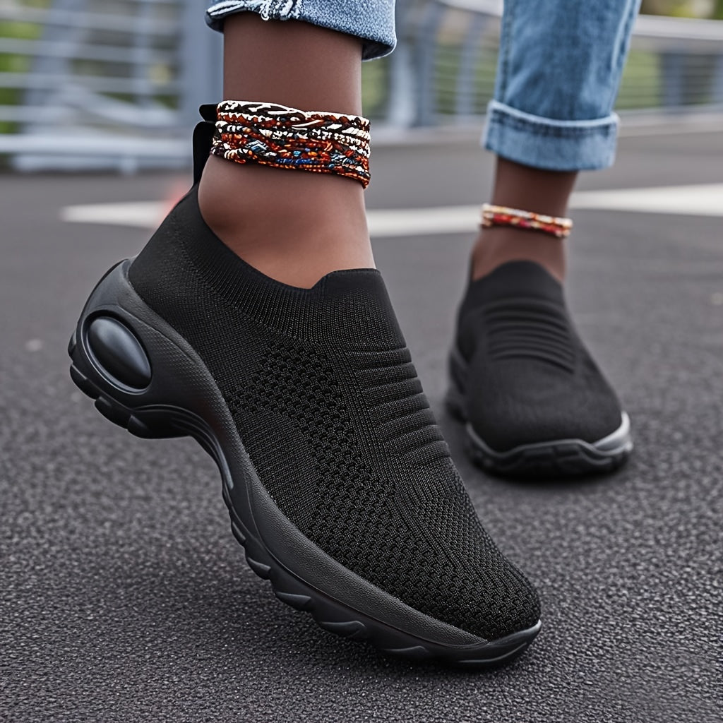 Women's Casual Slip-On Sneakers Breathable Mesh Lightweight All-Season