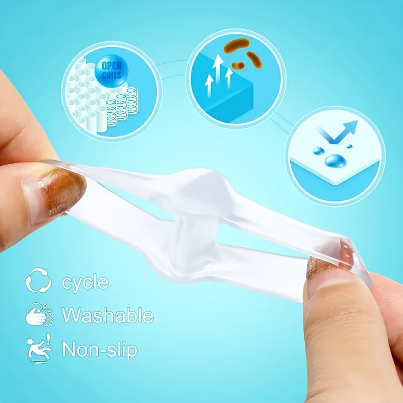 Unisex Silicone Toe Separators Double-Loop Yoga Foot Spacers for Relaxation