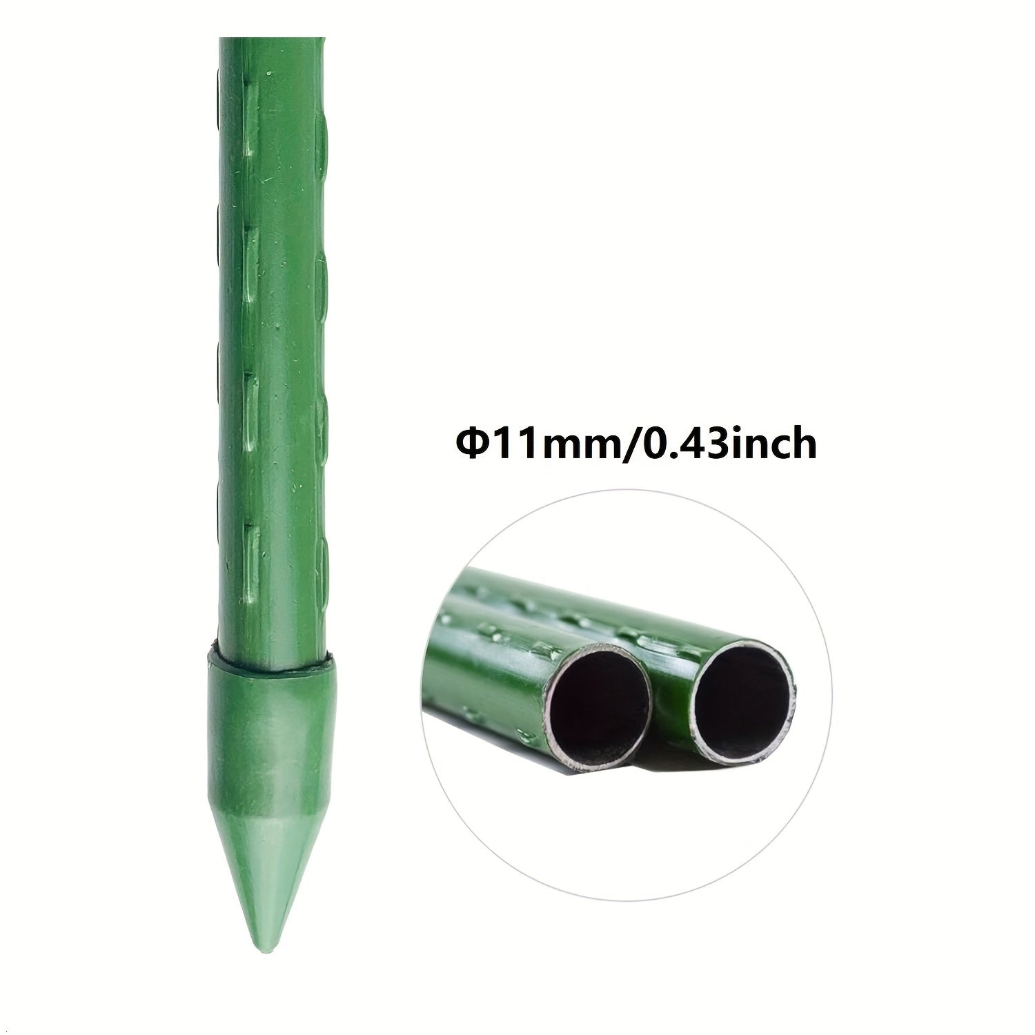 Adjustable Green Metal and Plastic Plant Support Cage with Trellis Netting 121.92cm