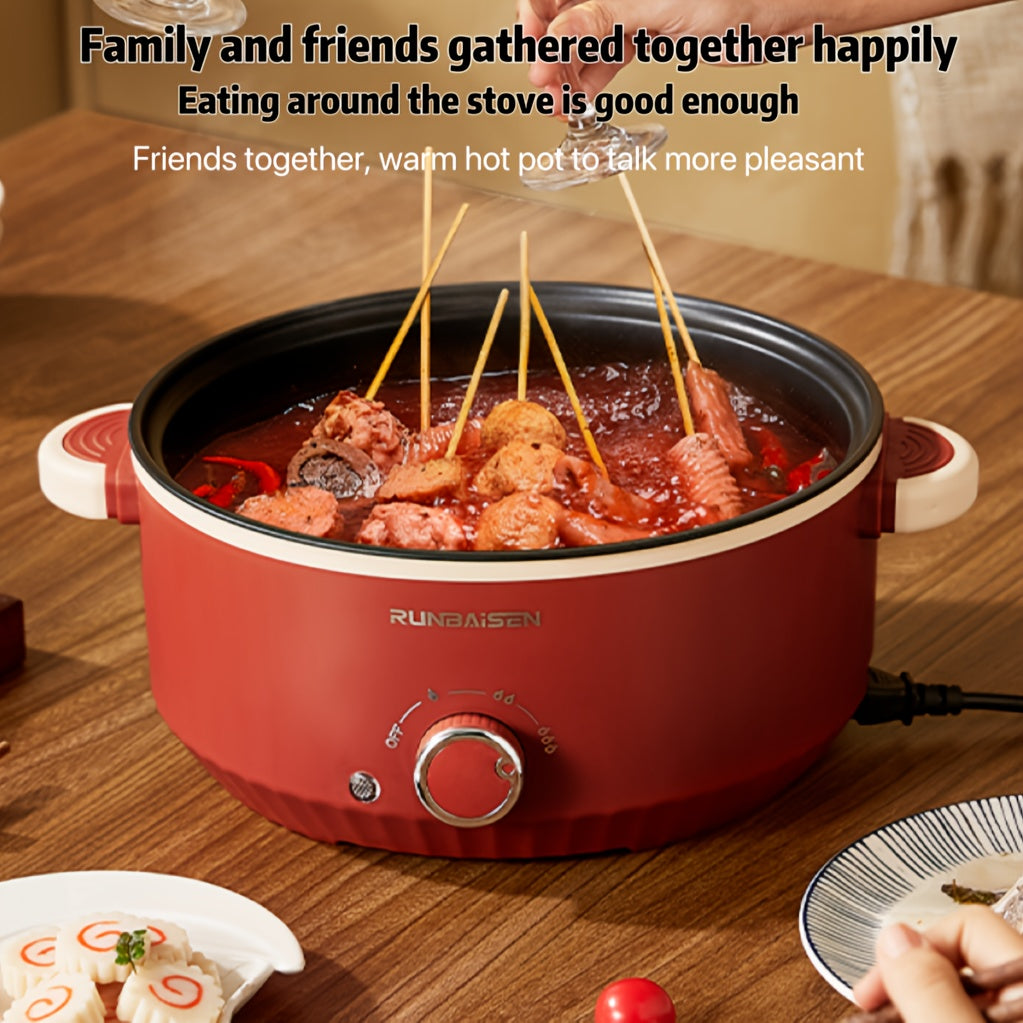 28cm elektr oshpazlik qozoni uy uchun, yopishqoq bo'lmagan, tez qizdirish, oson boshqarish