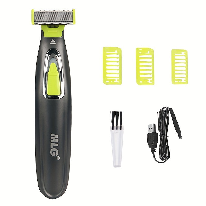 Erkaklar va ayollar uchun USB qayta zaryadlanadigan elektr shaver - T-blade trimmer, soqol va sochni olib tashlash, 300mAh batareya