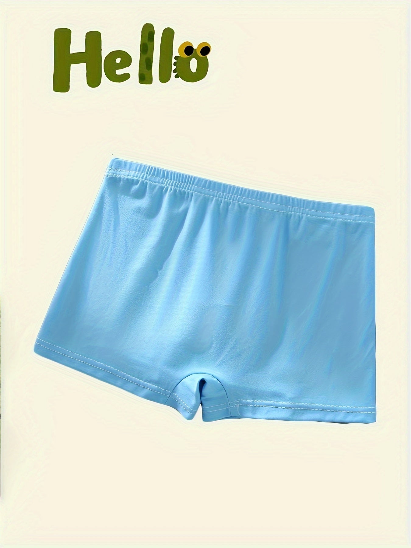 4-to'plam Bola uchun bokserlar, multfilm dinozavr bosimi, nafas oladigan polyester, elastik moslik, sport ichki kiyimlari