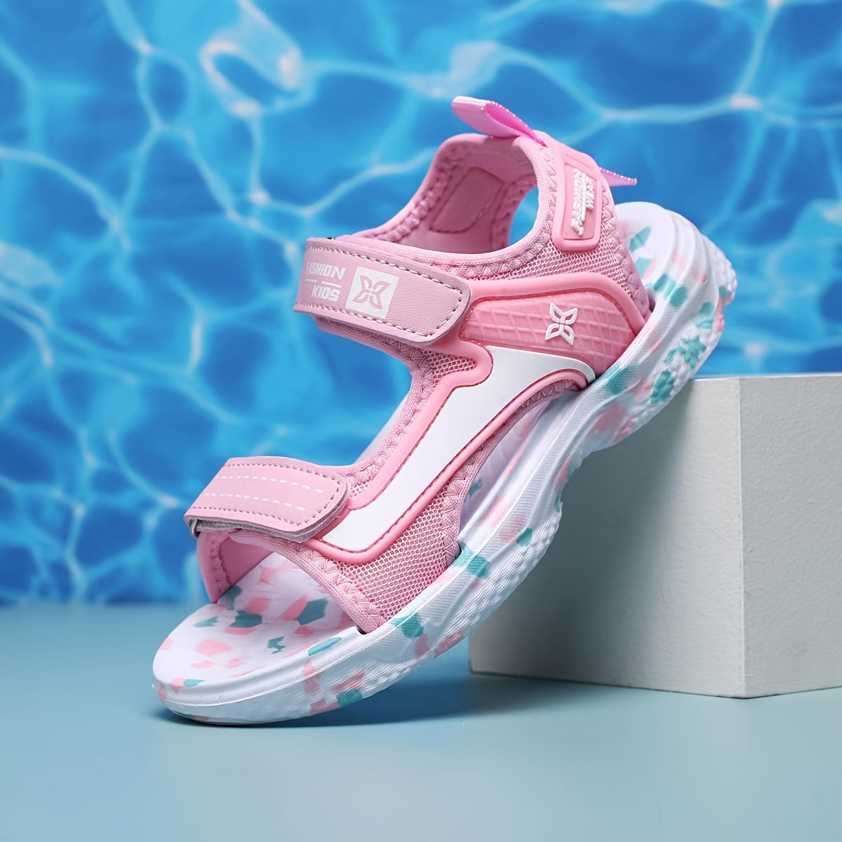 Girls Open Toe Sport Sandals Lightweight Breathable Casual Beach Shoes