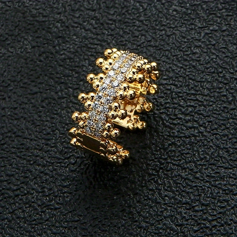 Women’s Geometric Square Open Bangle Rings Stylish Jewelry for Daily Wear