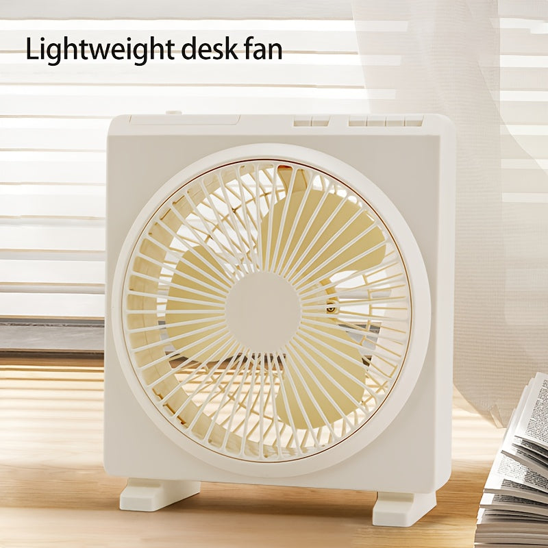 Portativ Mini USB qayta zaryadlanadigan stol ventilyatori, tugma boshqaruvi bilan, mustahkam plastik materialdan tayyorlangan, ichki va tashqi foydalanish uchun ideal, bir nechta komponentlar bilan birga keladi.