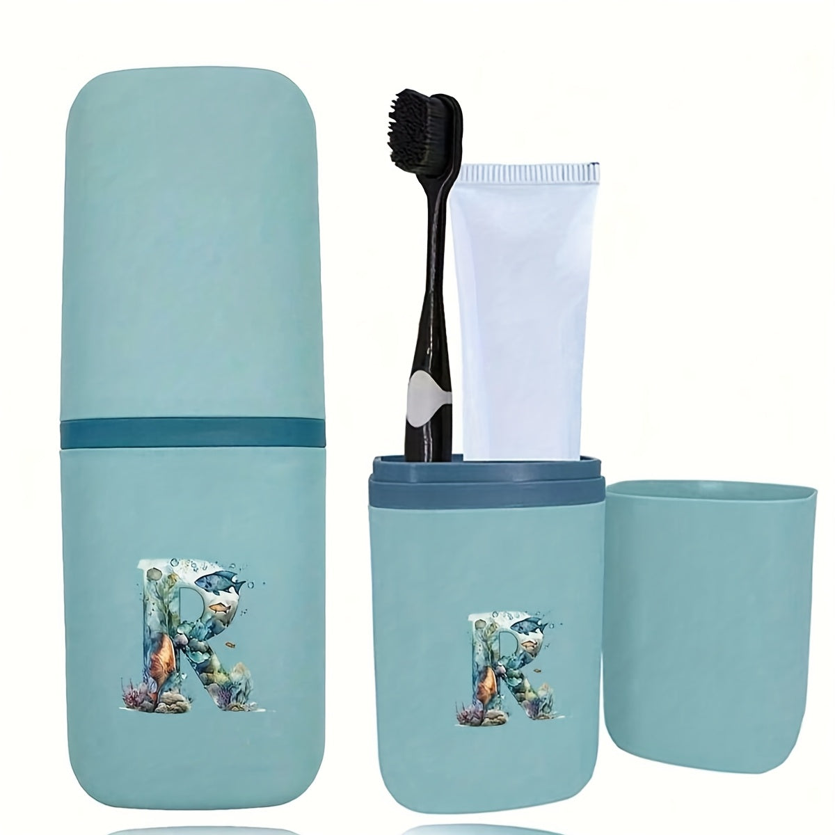 Tish cho'tkasi tutqichlari to'plami hammom aksessuarlari sayohat uchun suv o'tkazmaydigan saqlash qutisi