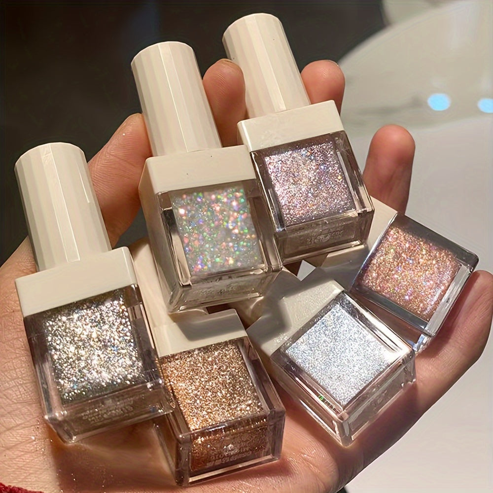 Women Liquid Eyeshadow with Glitter, Rhinestones, and Highlighter