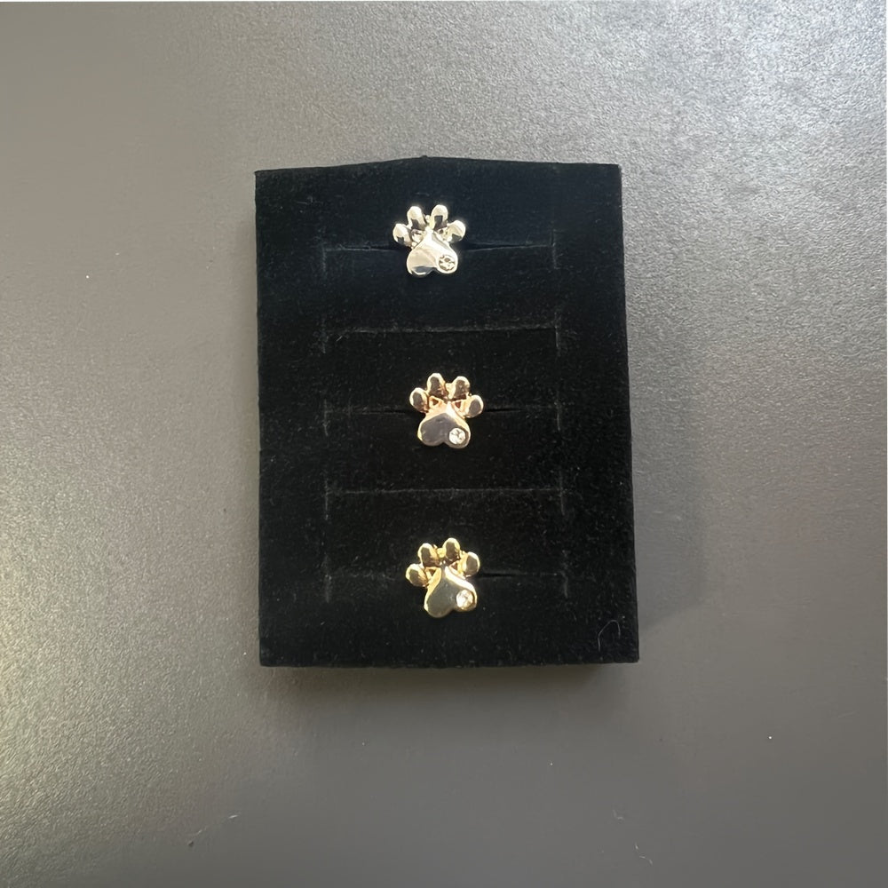 Dog Paw Studs with Turtle and Butterfly Bee Design for Silicone Sports Watch Bands