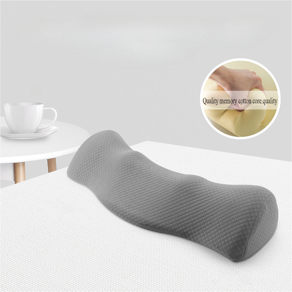 Almohada de espuma viscoelástica para cuello para durmientes de lado, soporte ortopédico, uso en cama de viaje