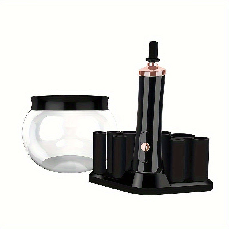 Electric Makeup Brush Cleaner Machine for All Sizes with Spinner and Accessories