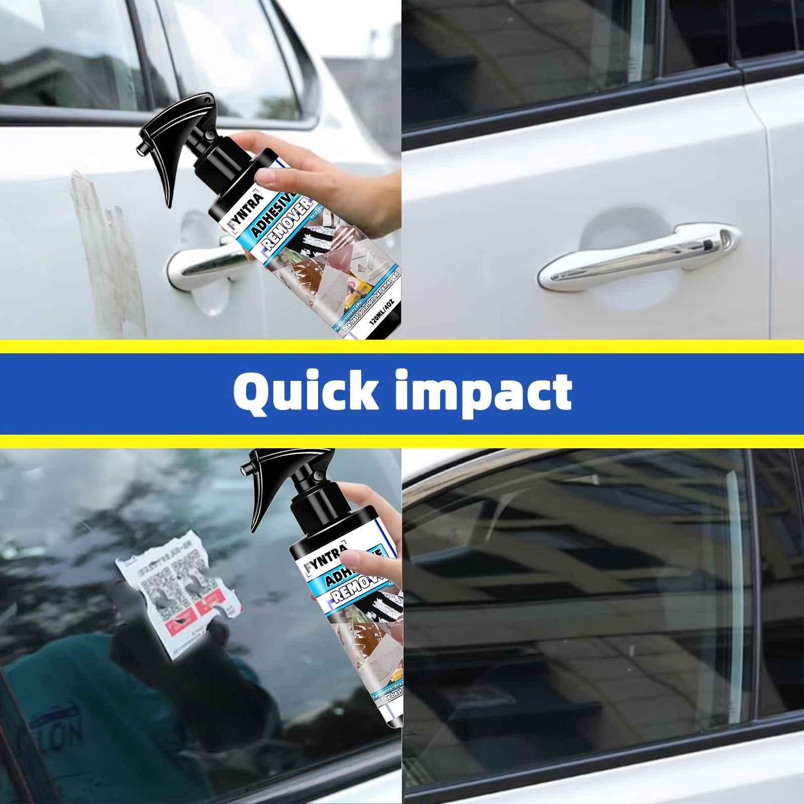 Adhesive Remover For Labels and Stickers, Safe, Fast, Includes Spatula Tool