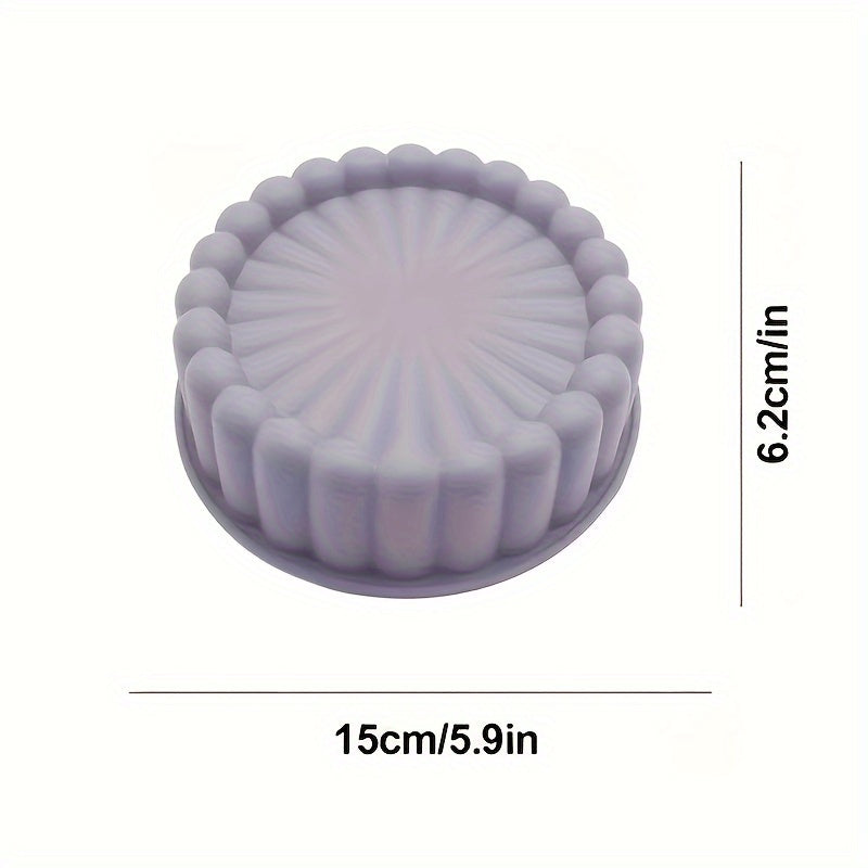 Round Non-Stick Silicone Cake Mold for Baking, Wedding, Birthday, DIY Kitchen