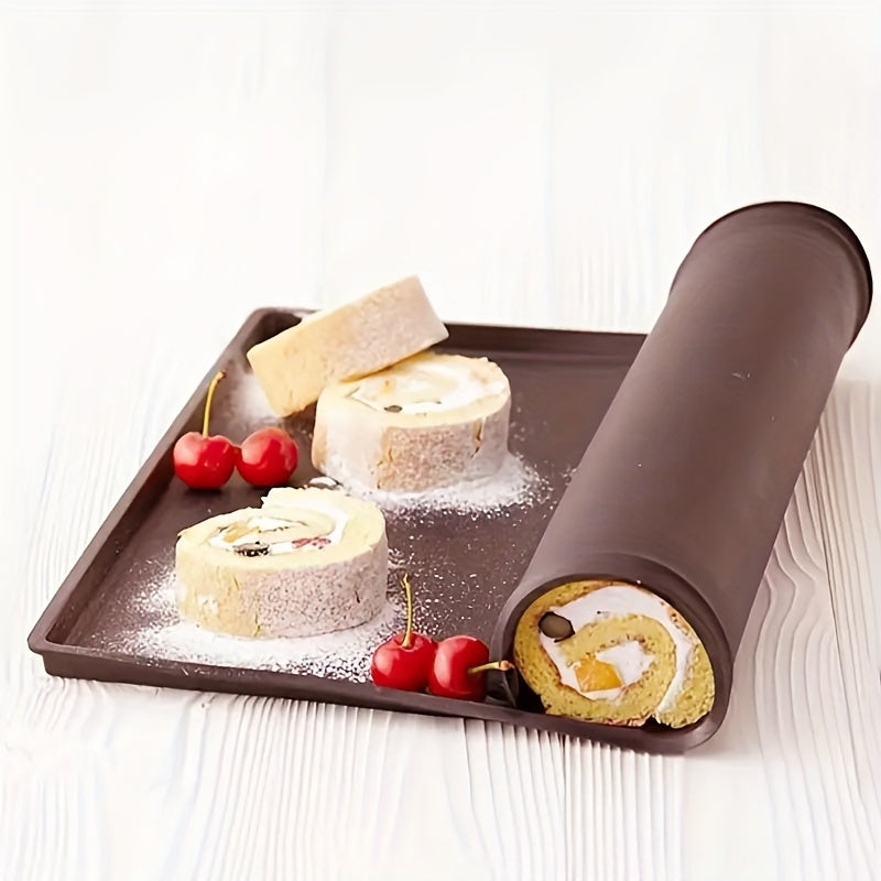 One-Piece Swiss Roll Silicone Baking Mat Non-Stick Reusable Heat-Resistant