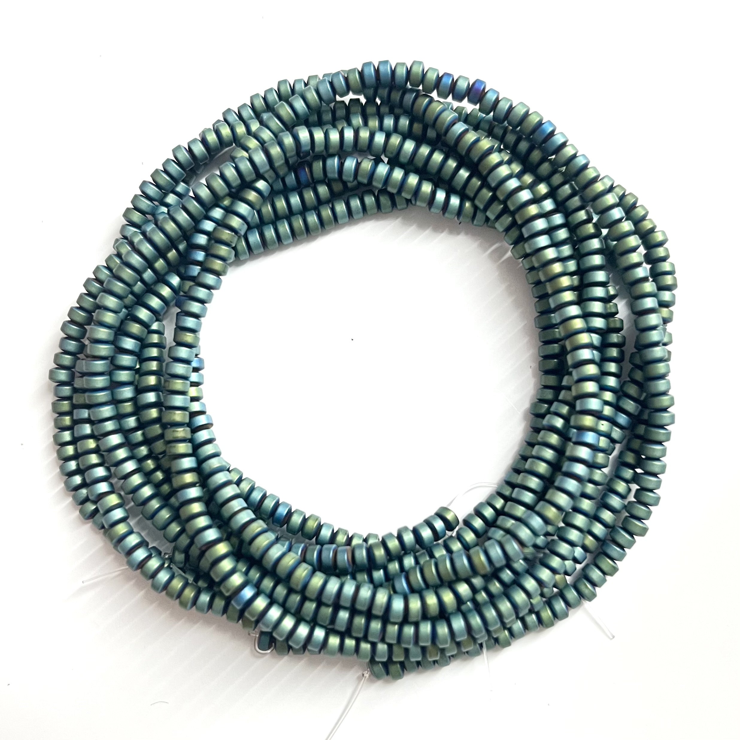 Hematite Beads 3mm Round Jewelry Making Supplies Pack of Four Varieties