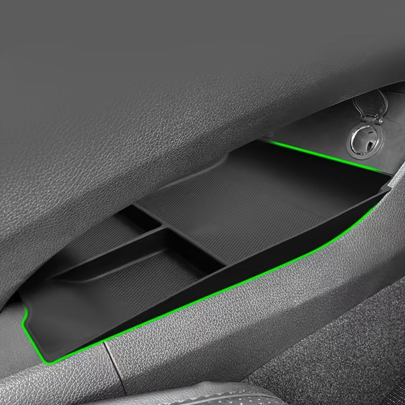 Car Center Console Armrest Storage Box Organize Tray Non-Slip Durable