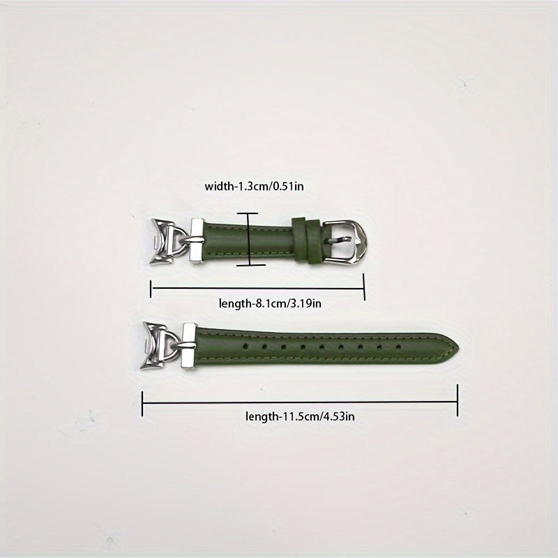 Synthetic Leather Watch Strap for Men and Women with D-Buckle NFC Fit Durable Breathable