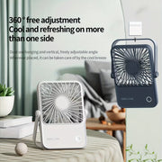 Mini Portable USB Fan Rechargeable Silent Desktop Wall Mount High-Speed Indoor Outdoor