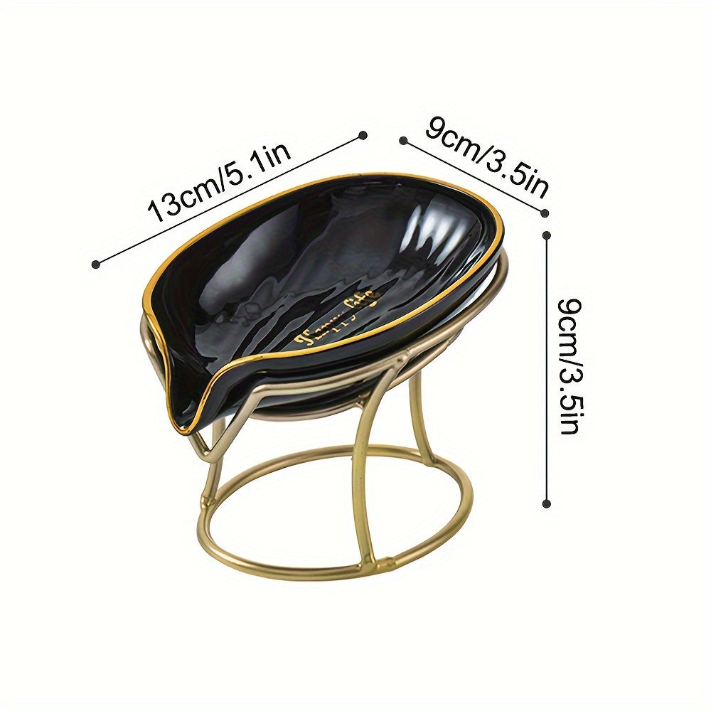 Dispensador de jabón de hierro forjado con desagüe para lavabo de baño o cocina