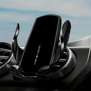 Soporte universal para teléfono de coche impermeable ABS con sensor de gravedad y soporte ajustable para rejilla