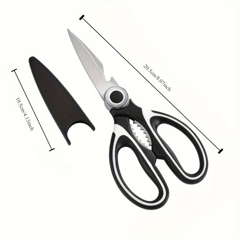Stainless Steel Kitchen Shears for Meat Herbs Vegetables Durable Sharp Blades