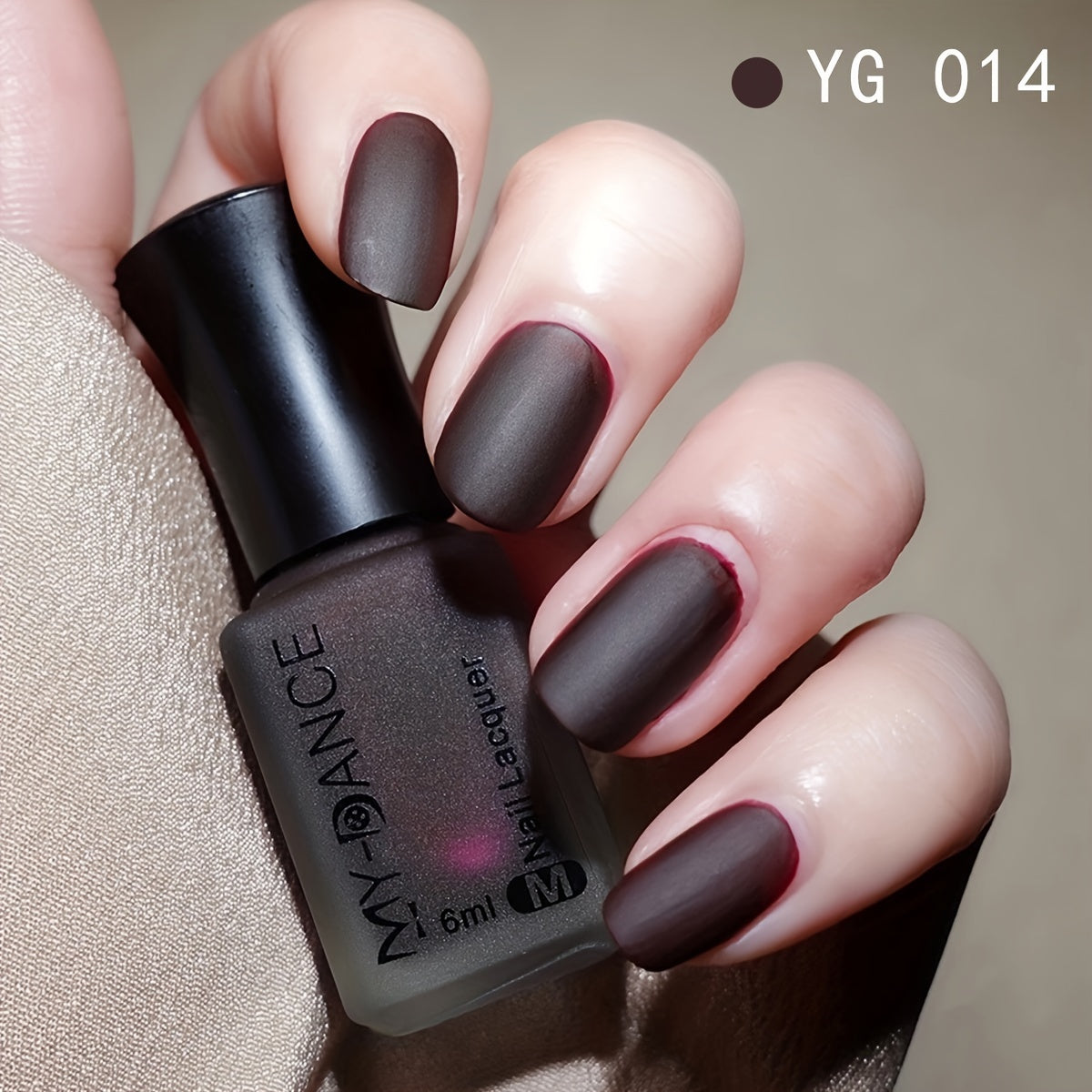 Women Velvet Matte Nail Polish 6ml Multi-Color Long-Lasting Frosted