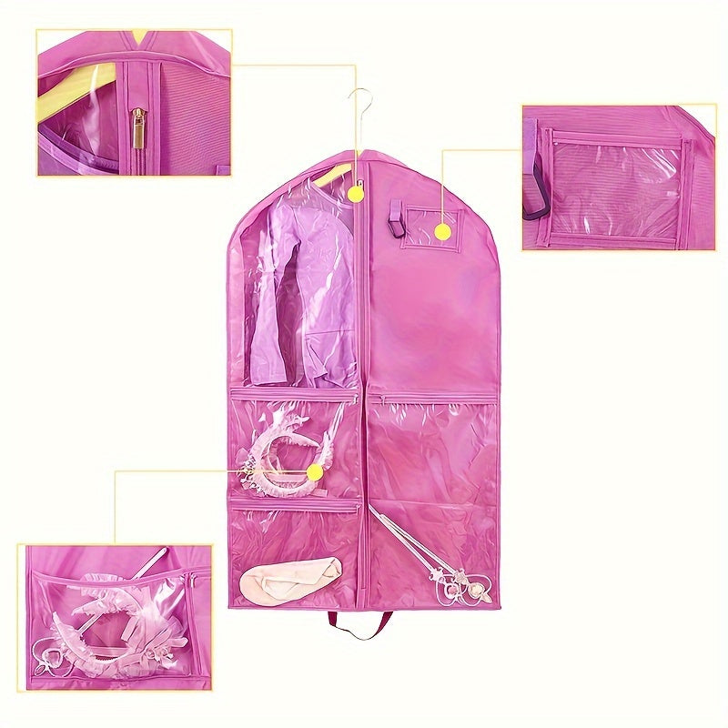 Clothing Storage Bag with Zipper and Window for Suits Coats Space Saving Organizer