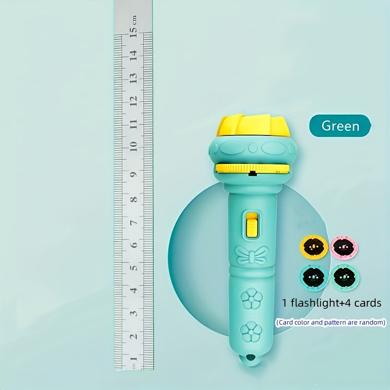 Kids Educational Flashlight Projector with 32 Dinosaur Animal Ocean Fruit and Number Patterns for Bedtime Learning