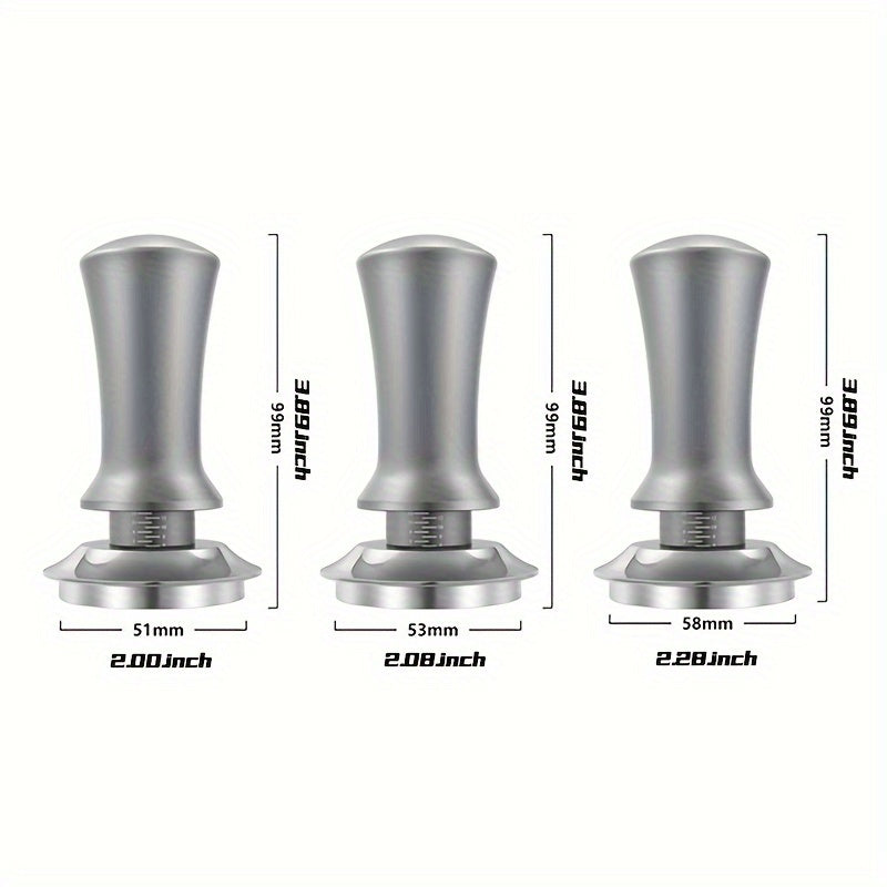 Трамбовка для эспрессо-машины из алюминиевого сплава и нержавеющей стали с регулируемым ремешком и шкалой