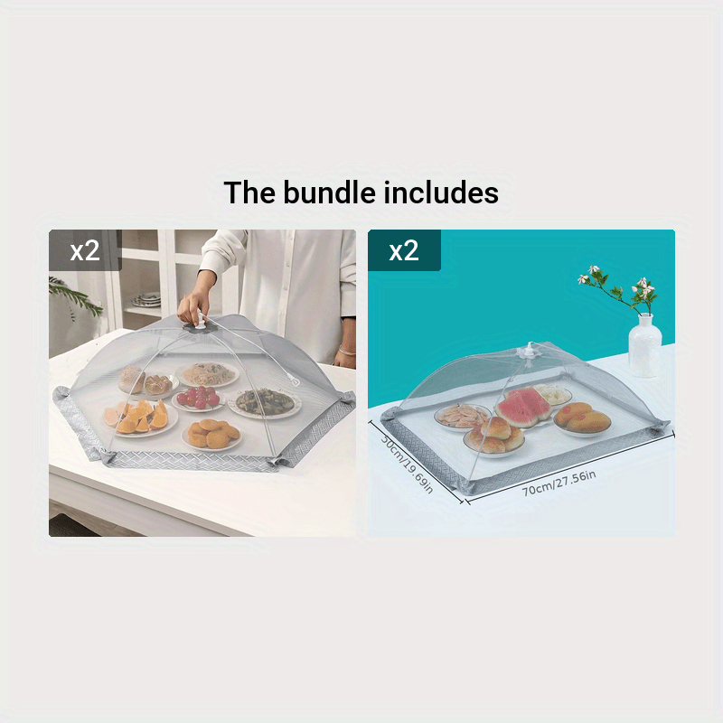 Adjustable Mesh Food Cover Foldable Reusable Dining Table Protector