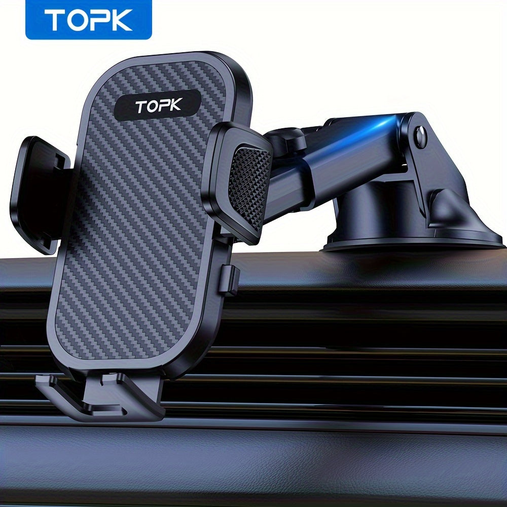 Universal Car Phone Holder - Adjustable Dashboard Mount Durable ABS