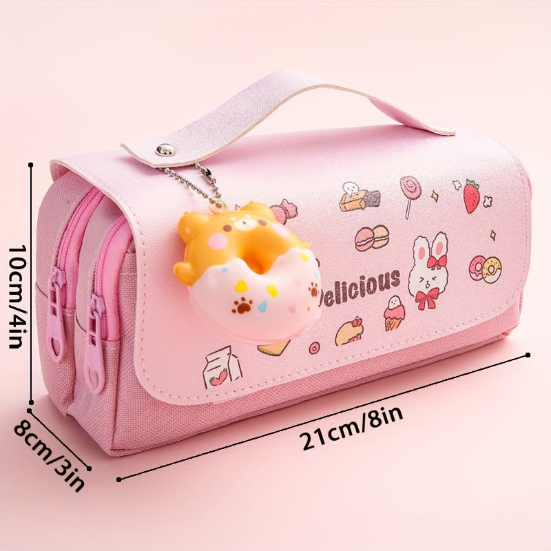 Eid Al-Adha Stationery Organizer with Oxford Cloth Pencil Bag and Storage Box