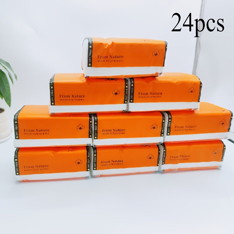 Premium Wood Pulp Tissues Large Pack Soft Lint-Free for Hands and Toilet