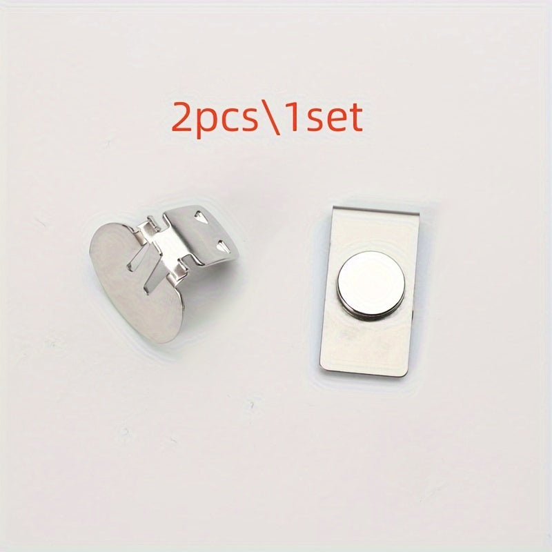 Men's Stainless Steel Magnetic Tie Clip Durable Trendy Accessory