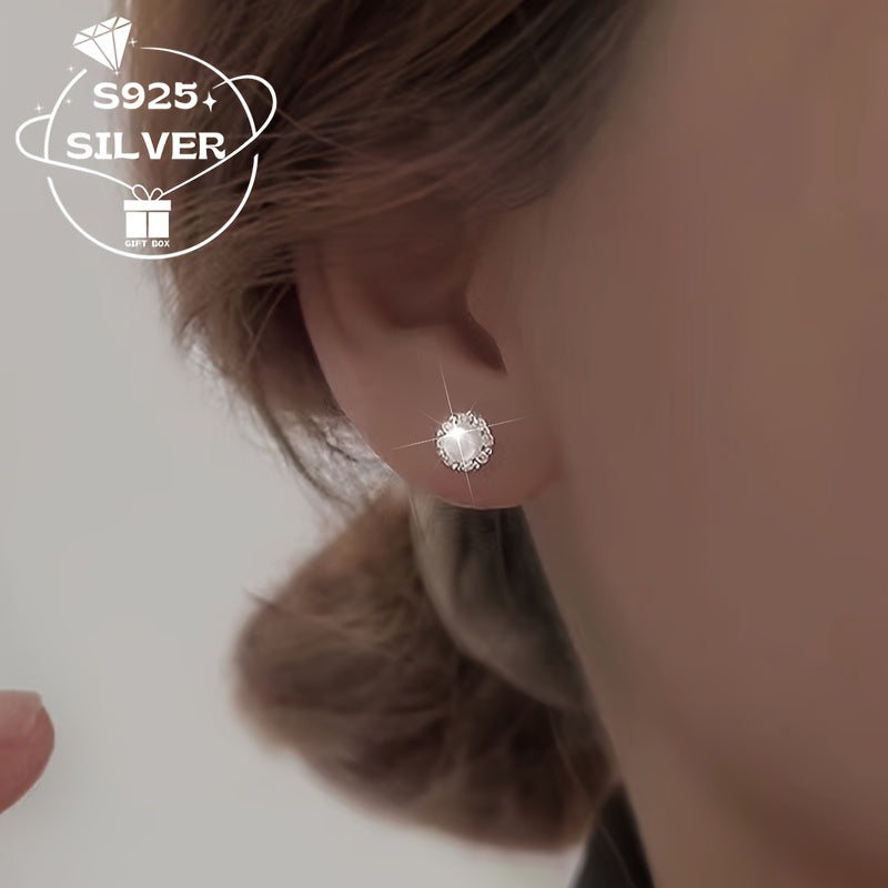 Vintage Charm Freshwater Pearl Earrings 925 Sterling Silver dan tayyorlangan - Gippoallergen - Har kuni kiyish va sovg'a berish uchun ideal - Har mavsumda foydalanish uchun mos.