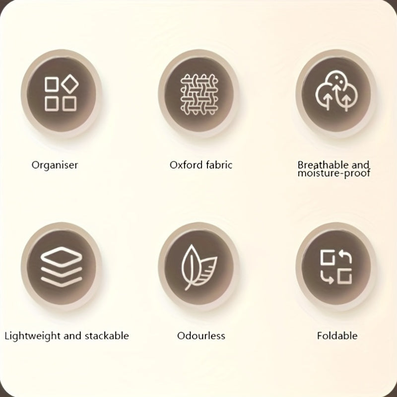 Современный текстильный органайзер для хранения под кроватью для одежды, прямоугольная многофункциональная коробка с легким доступом для организации дома - неводонепроницаемая