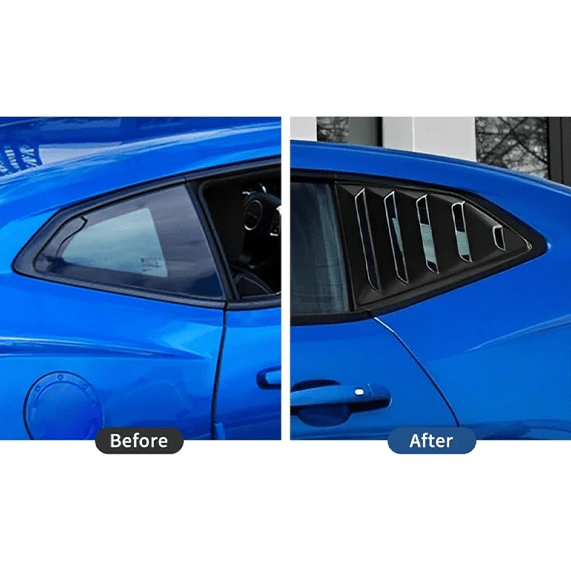 2 ta to'plam qora ABS orqa burchak oynasi ventilyatorlari uchun Camaro 2016-2022