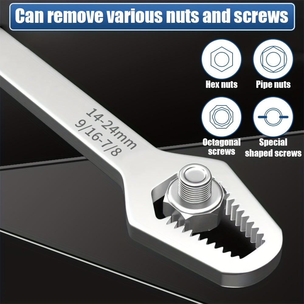 Double-Ended Plum Wrench 3.5mm Thickness for Screws and Nuts 8-22mm/3-17mm