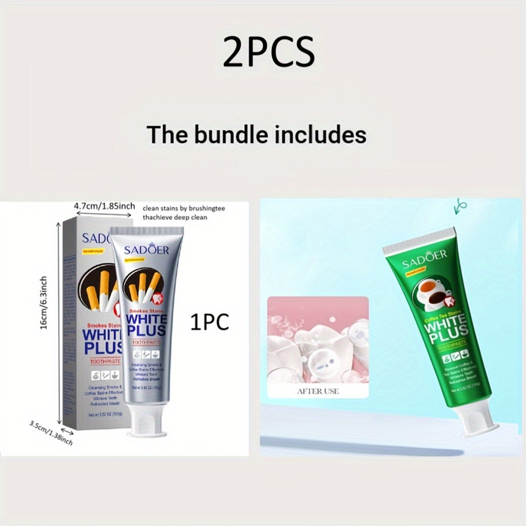 Whitening Toothpaste for Smoking Damage and Fresh Breath, Deep Clean