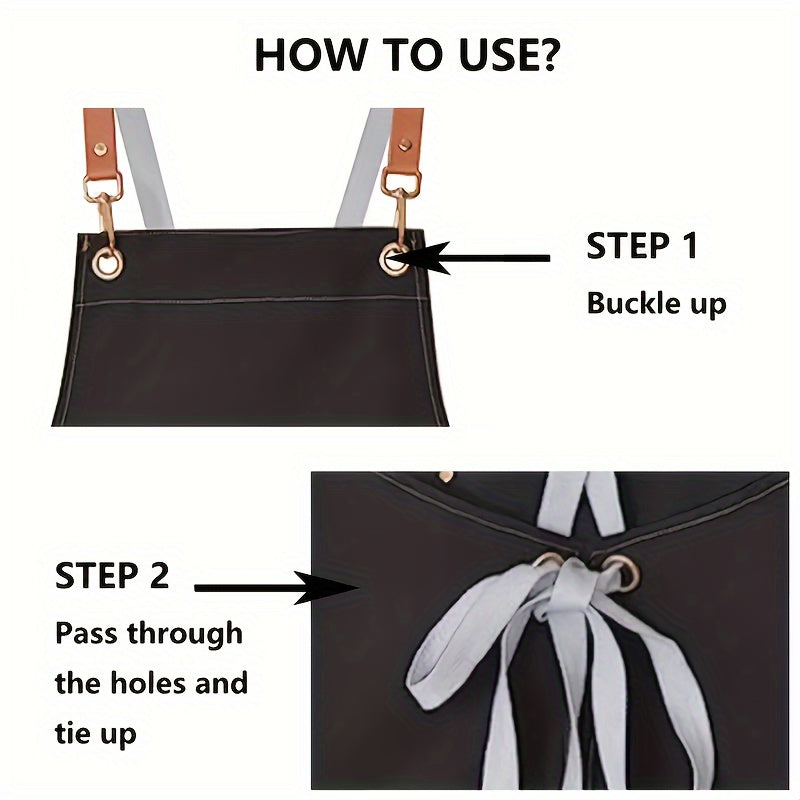 Kanvas oldi, uniseks, bir xil rang, bir nechta ranglar, turli kasblar va faoliyatlar uchun mos, ideal ish kiyimi.