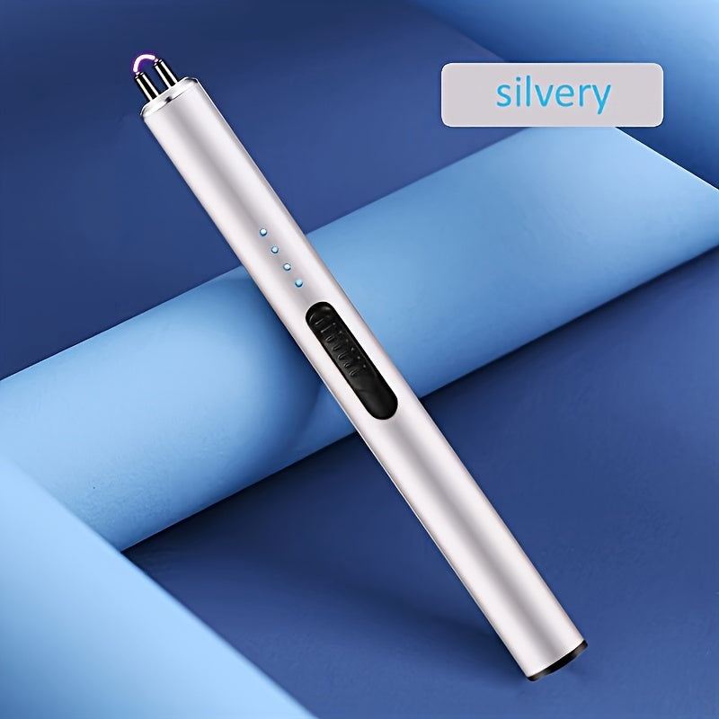 Electric Rechargeable Candle Lighter Windproof Flameless Kitchen BBQ Camping Tool